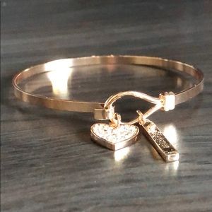NWOT Rose Gold Tone Bangle